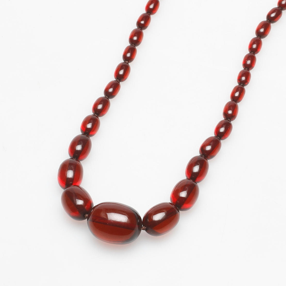 COLLIER, bärnstens imitation, 1900/2000-tal.