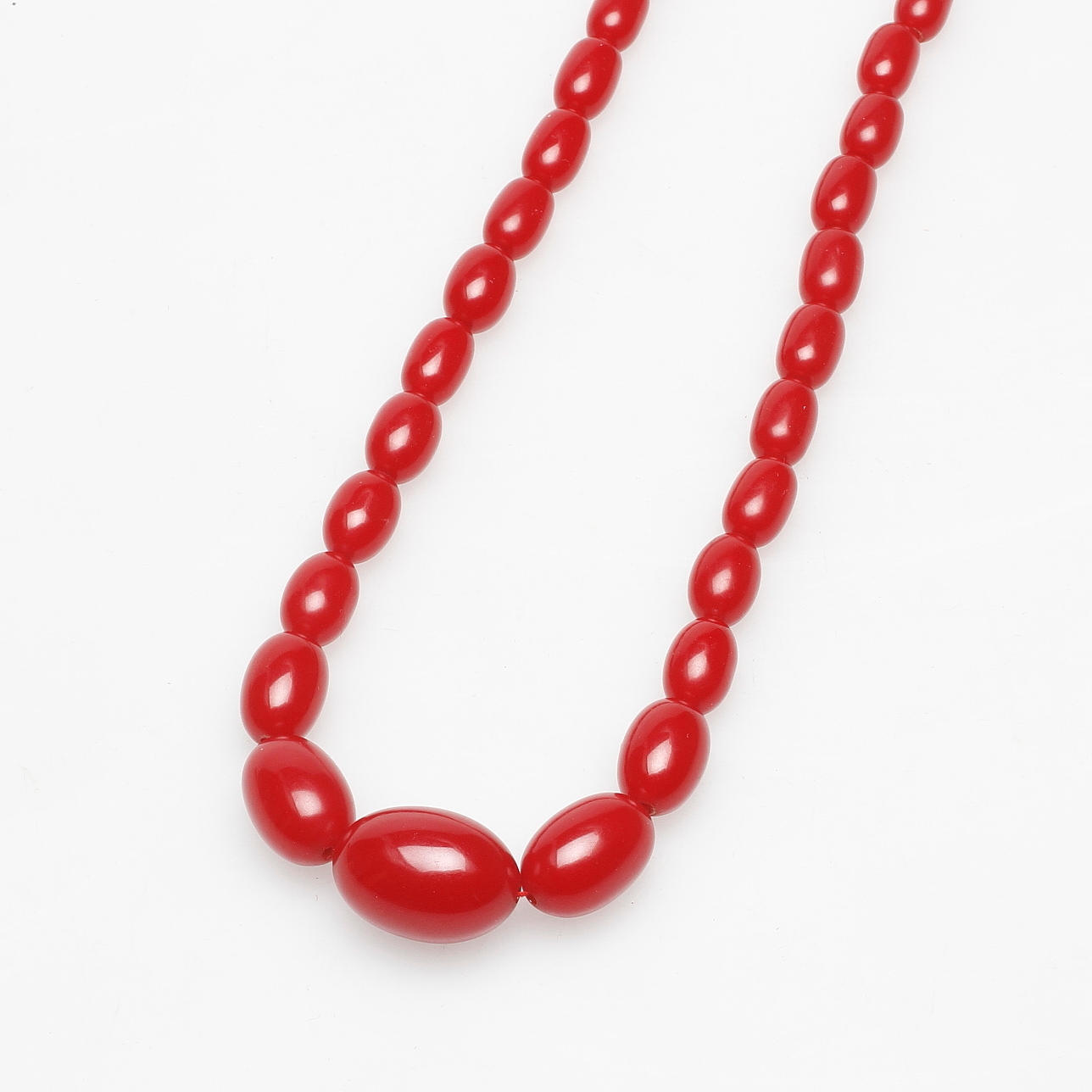 COLLIER, bärnstens imitation, 1900/2000-tal.