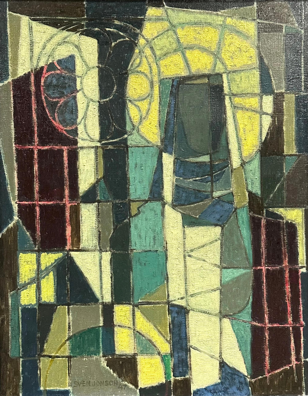 SVEN JONSON. oil on canvas.