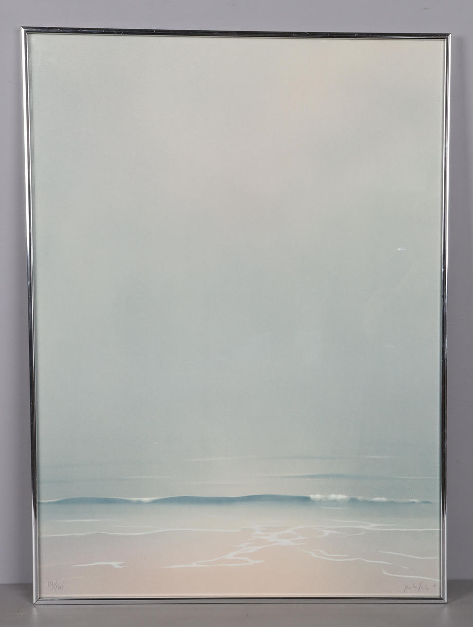 PETER FRIE. kustmotiv, litografi.