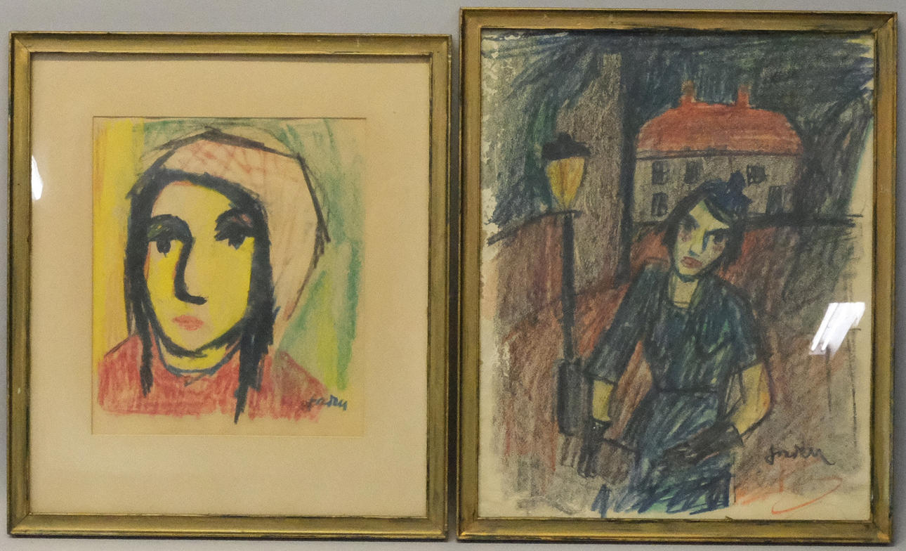 IVAN JORDELL. PASTELLGEMÄLDE; ZWEI TEILE.