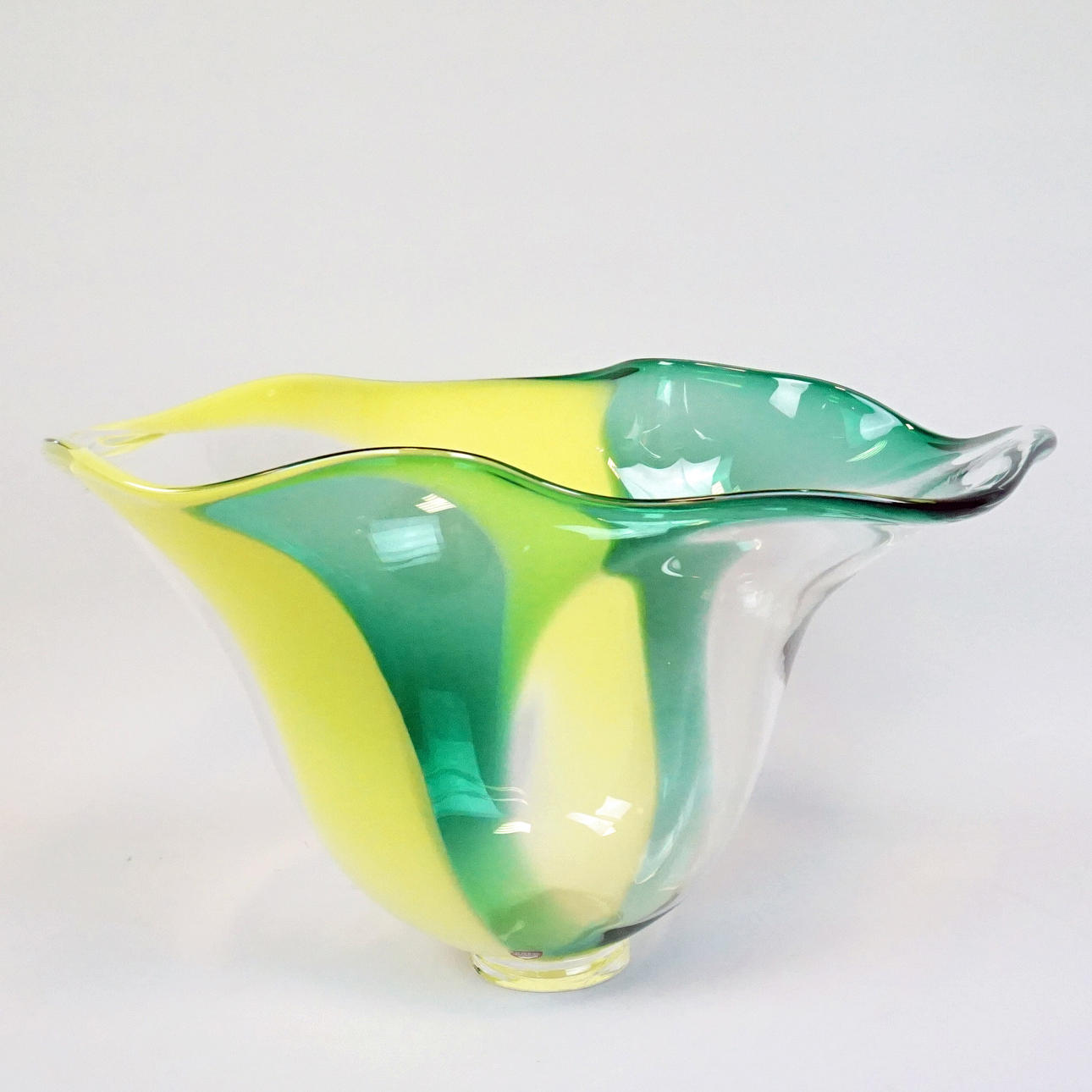 LARS HELLSTEN. Bowl, glass, "Expo", Orrefors", signed.