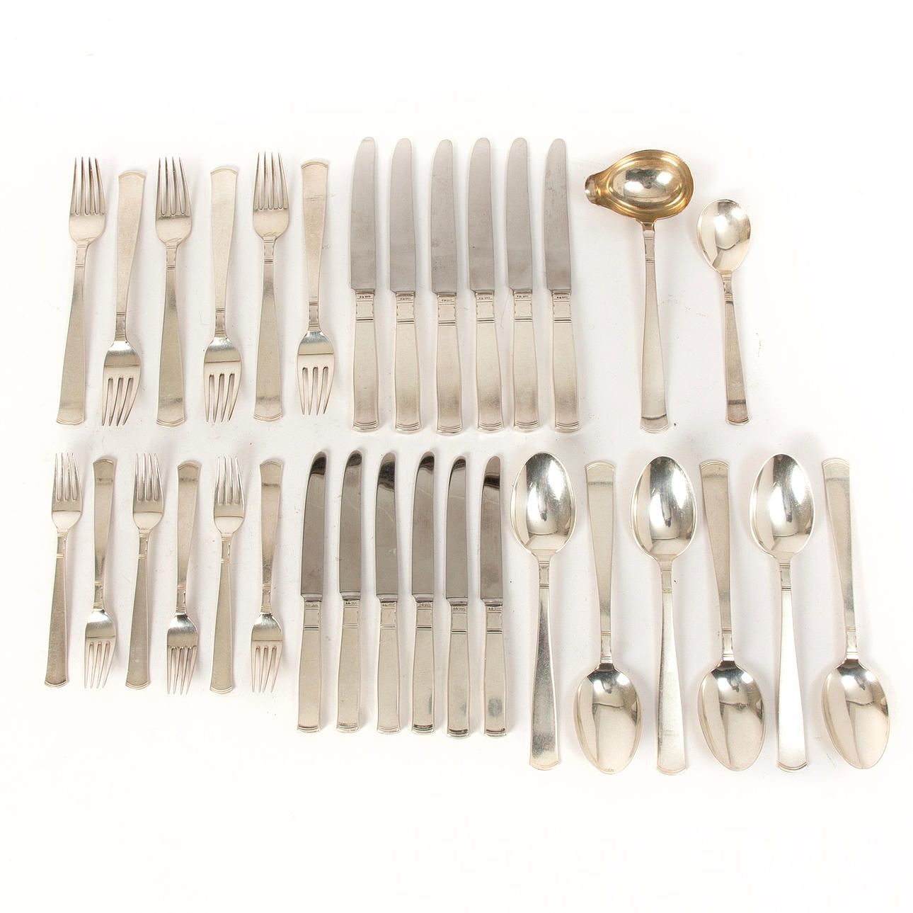 SILVERBESTICK 32 delar, silver, Rosenholm.
