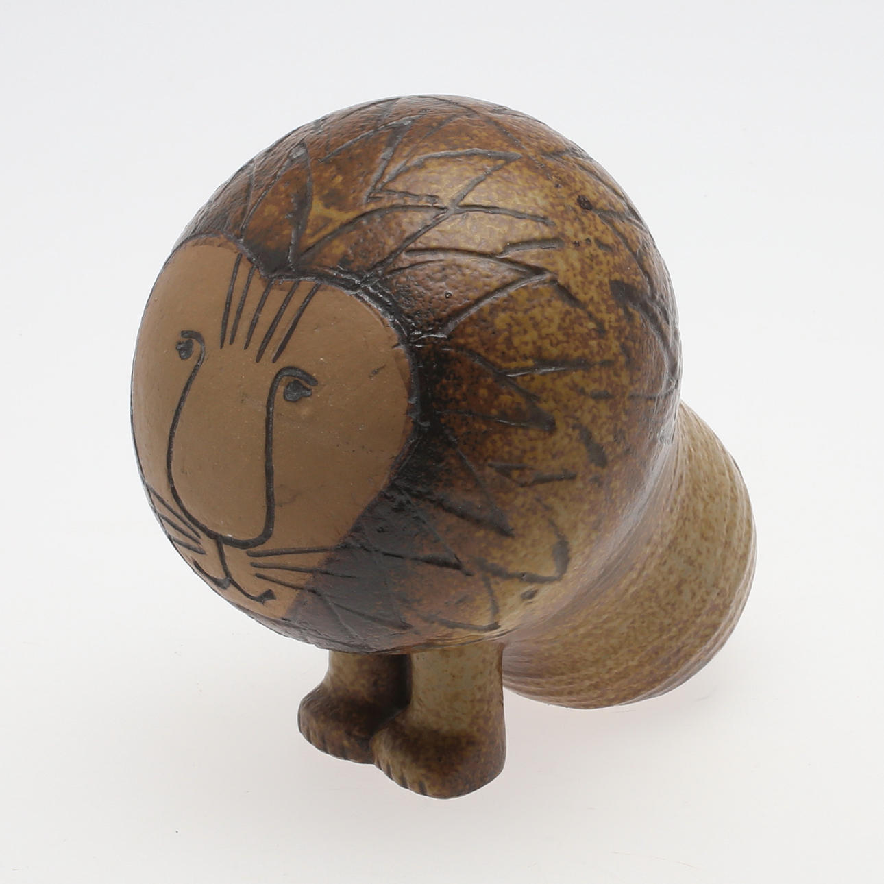 LISA LARSON. FIGURIN i stengods, "Lejon stort" ur Afrikaserien, Lisa Larson, Gustavsberg.