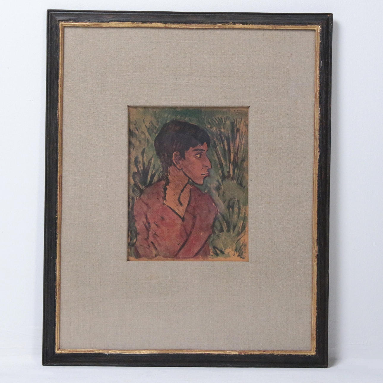 OTTO MÜLLER. Titelblatt der 'Zigeunermappe', 1958.