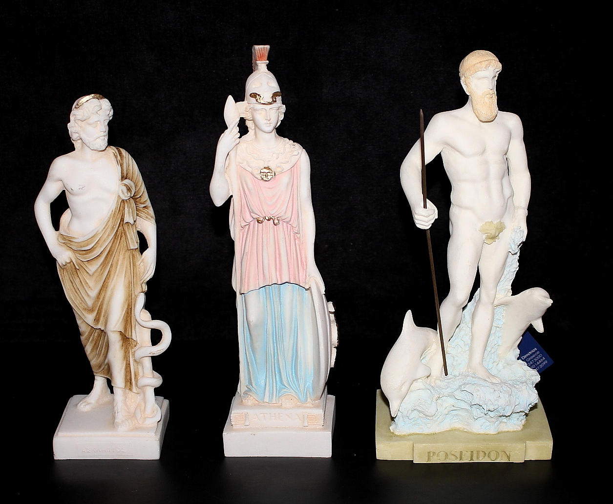 FIGURINER/STATYETTER, alabaster, 3 st.