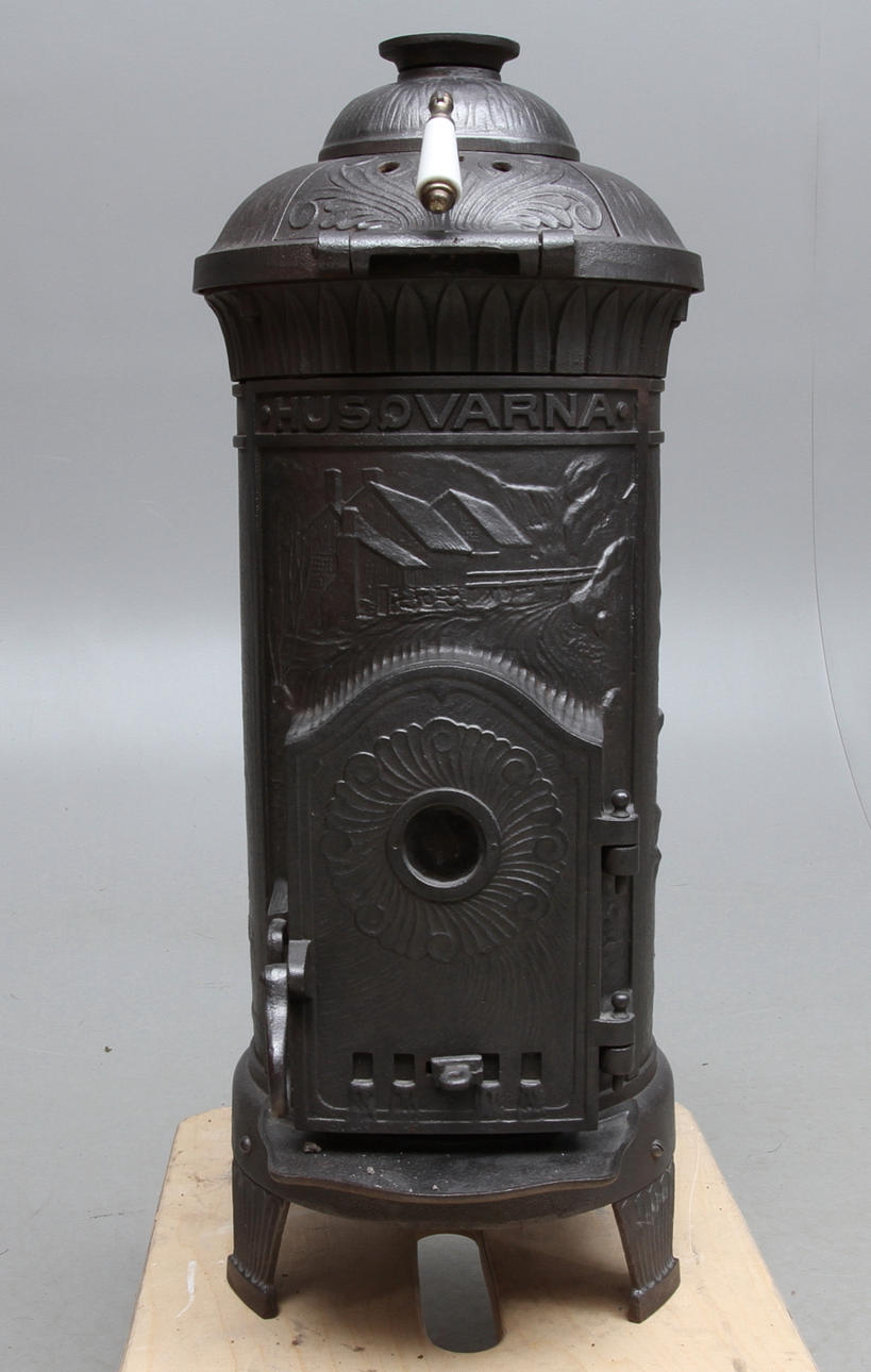 KAMIN, gjutjärn, Husqvarna, Troligen modell 179 eller 180, tidigt 1900-tal.