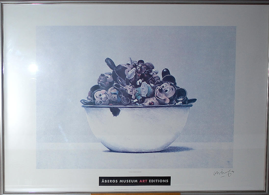 LASSE ÅBERG. tryck, "To Philip" Åbergs Museum art Editions, signerad.