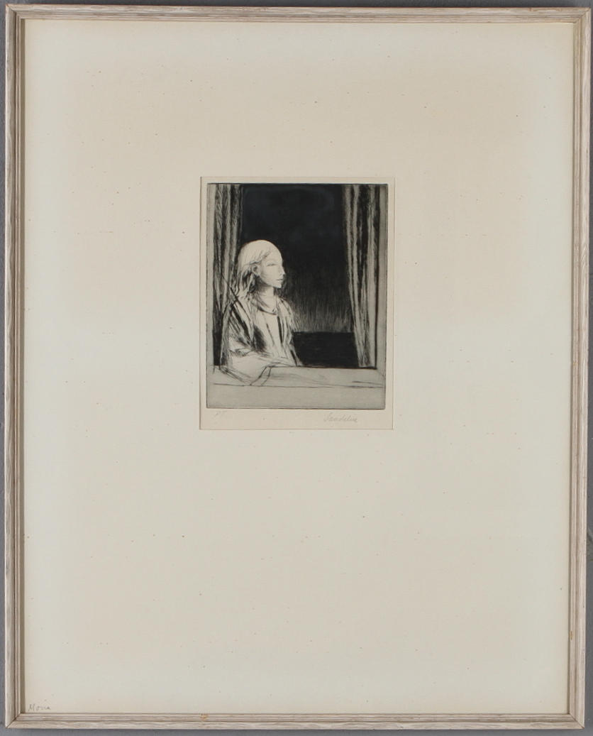 BÖRJE SANDELIN. etsning, signerad, PT.