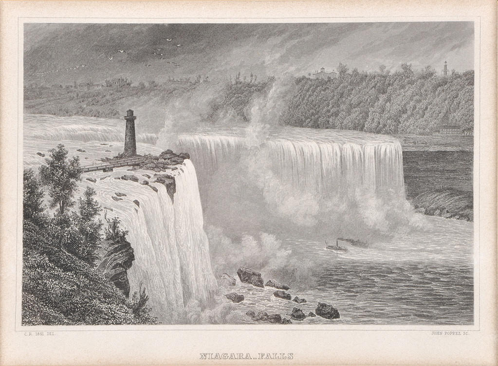 ”PARTI 3 STÅLGRAVYRER RELATERADE TILL VATTEN”. 1800-tal, galleram.