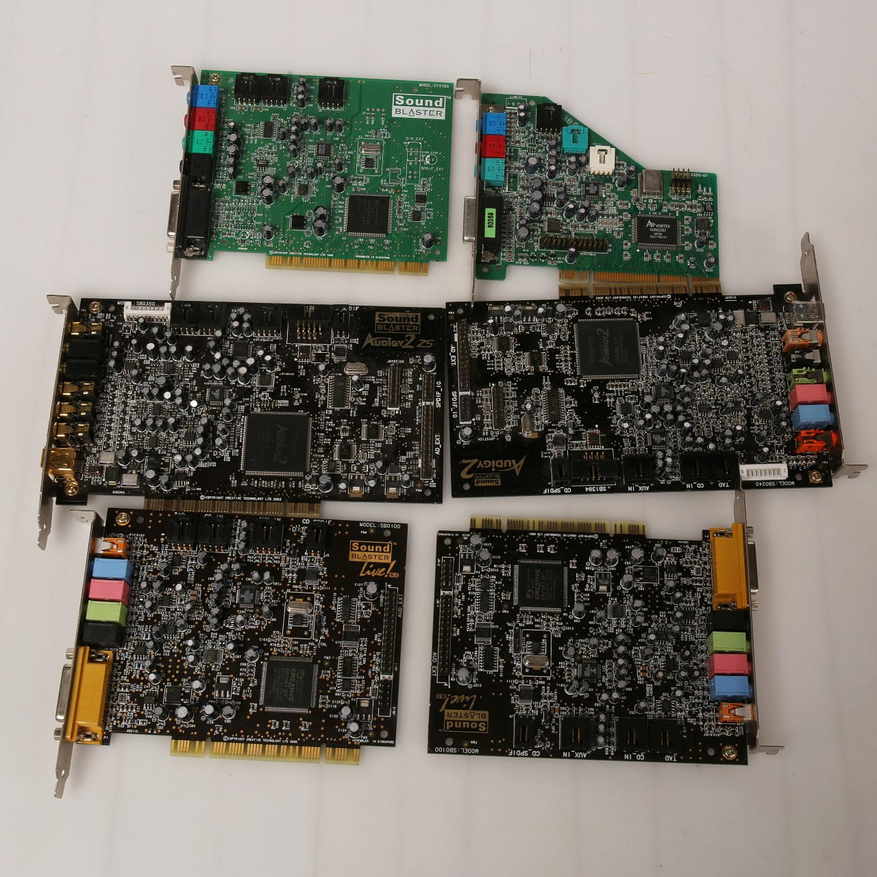 LJUDKORT, Windows 98 Soundblaster,totalt 6 stycken.