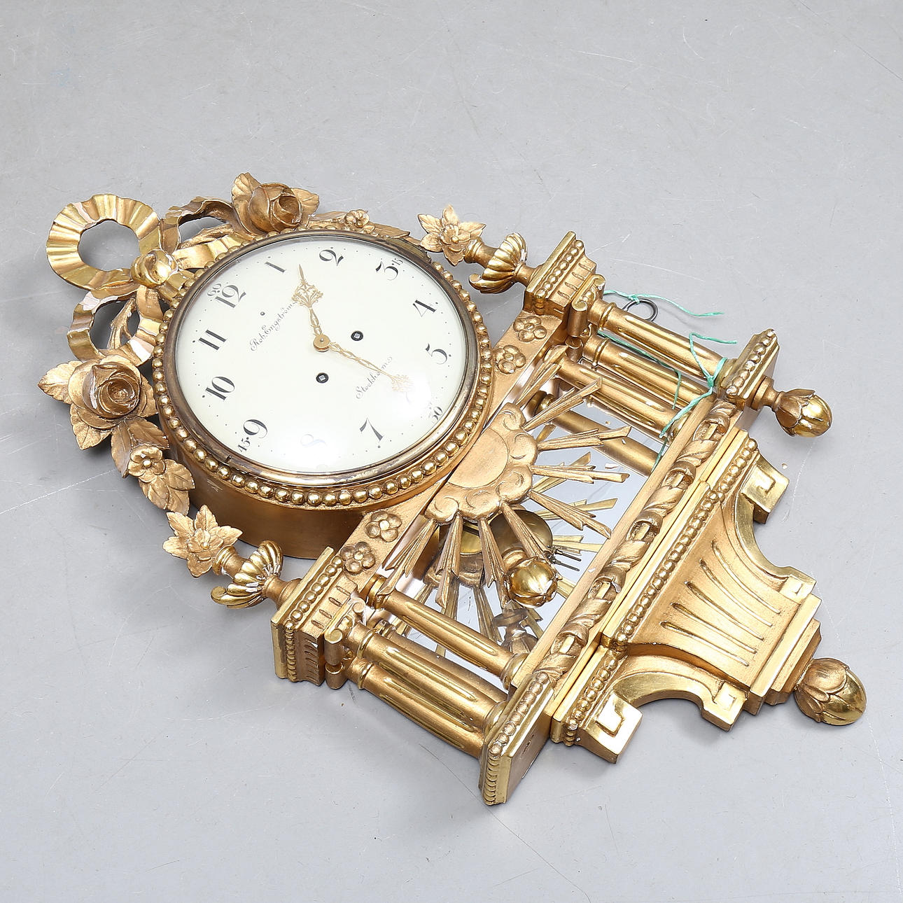 WALL PENDULUM, Rob. Engström, Gustavian style.