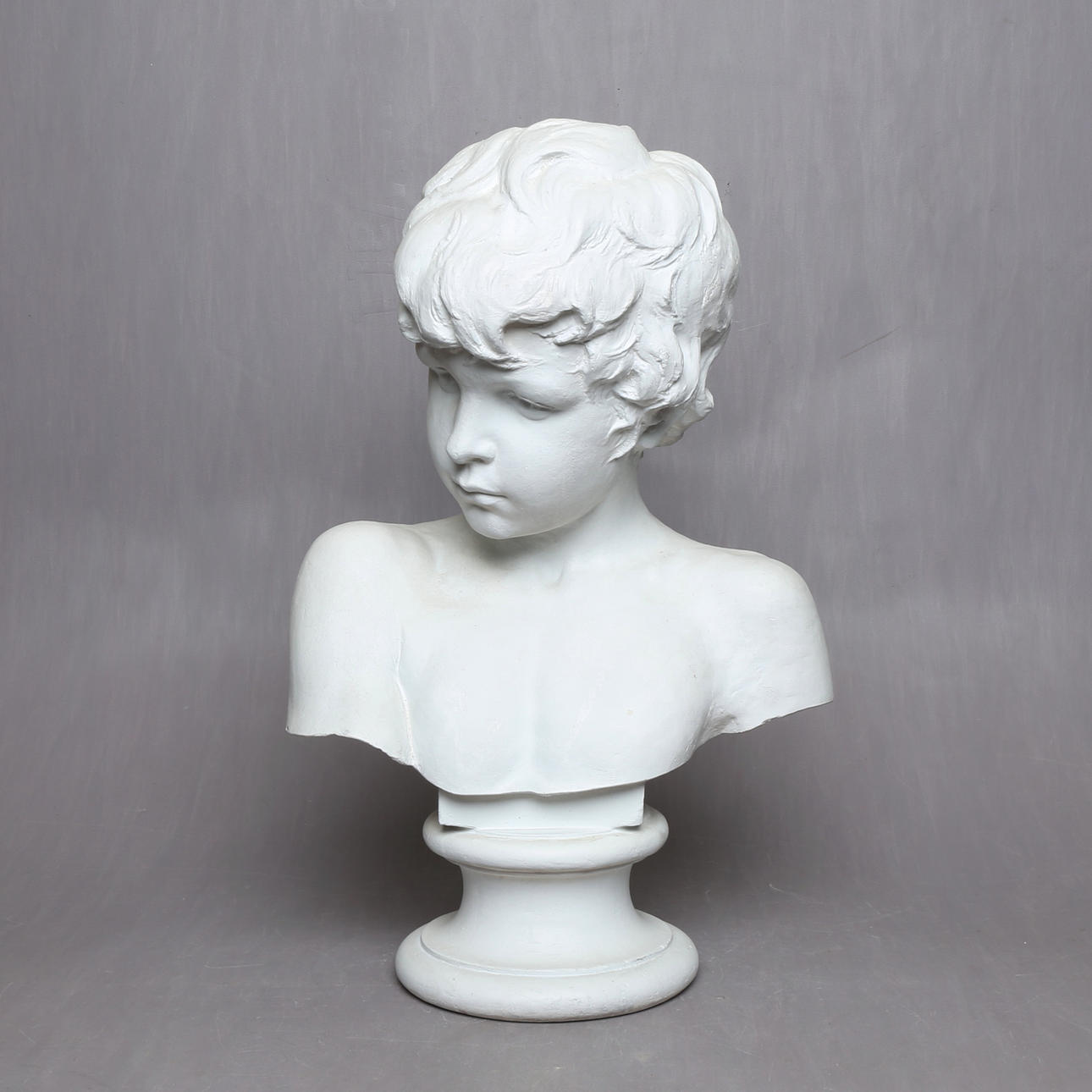 JOHN BÖRJESON. sculpture, plaster bust, signed J Börjesson, marked 1849.