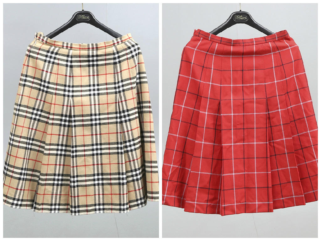 KJOLAR, 2st. Burberry, England, 1900-tal.