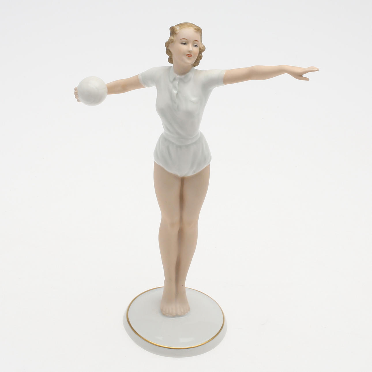 KURT STEINER, figurin, Schaubach Kunst, Tyskland.