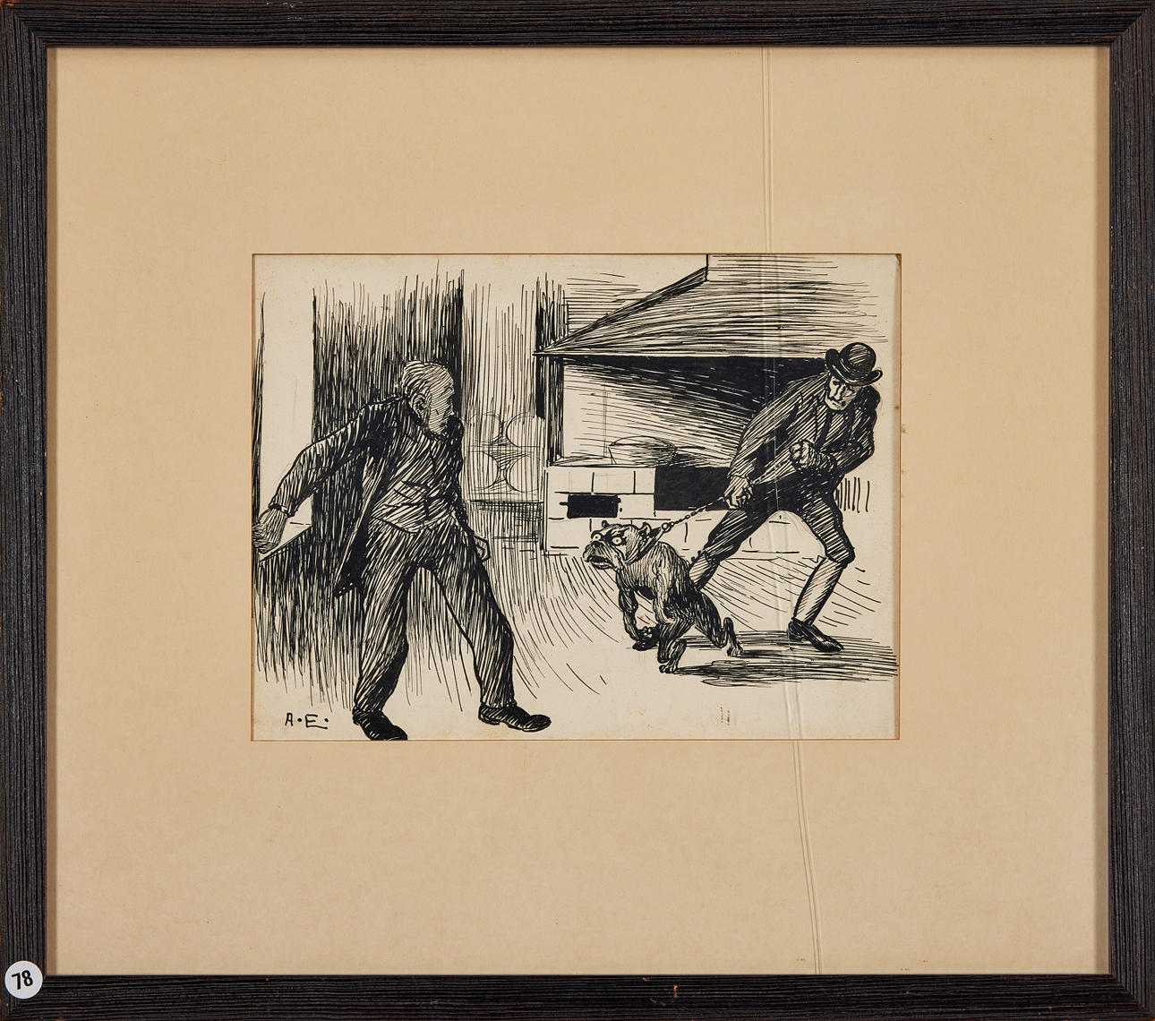 ALBERT ENGSTRÖM. "Ilsken hund 1".