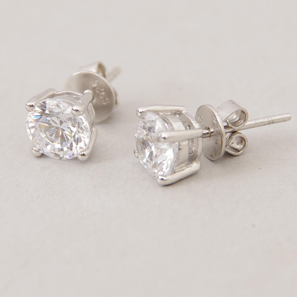 ÖRHÄNGEN, 1 par, zirkoner/silver.