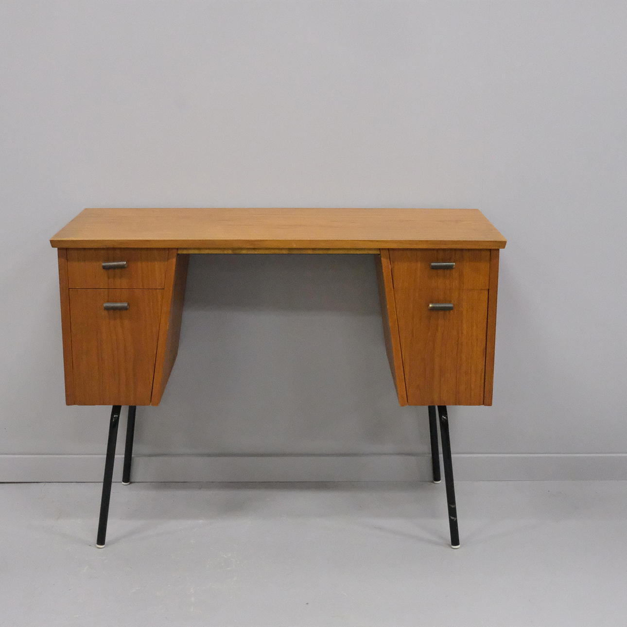 DESK, TEAK, 1950s.