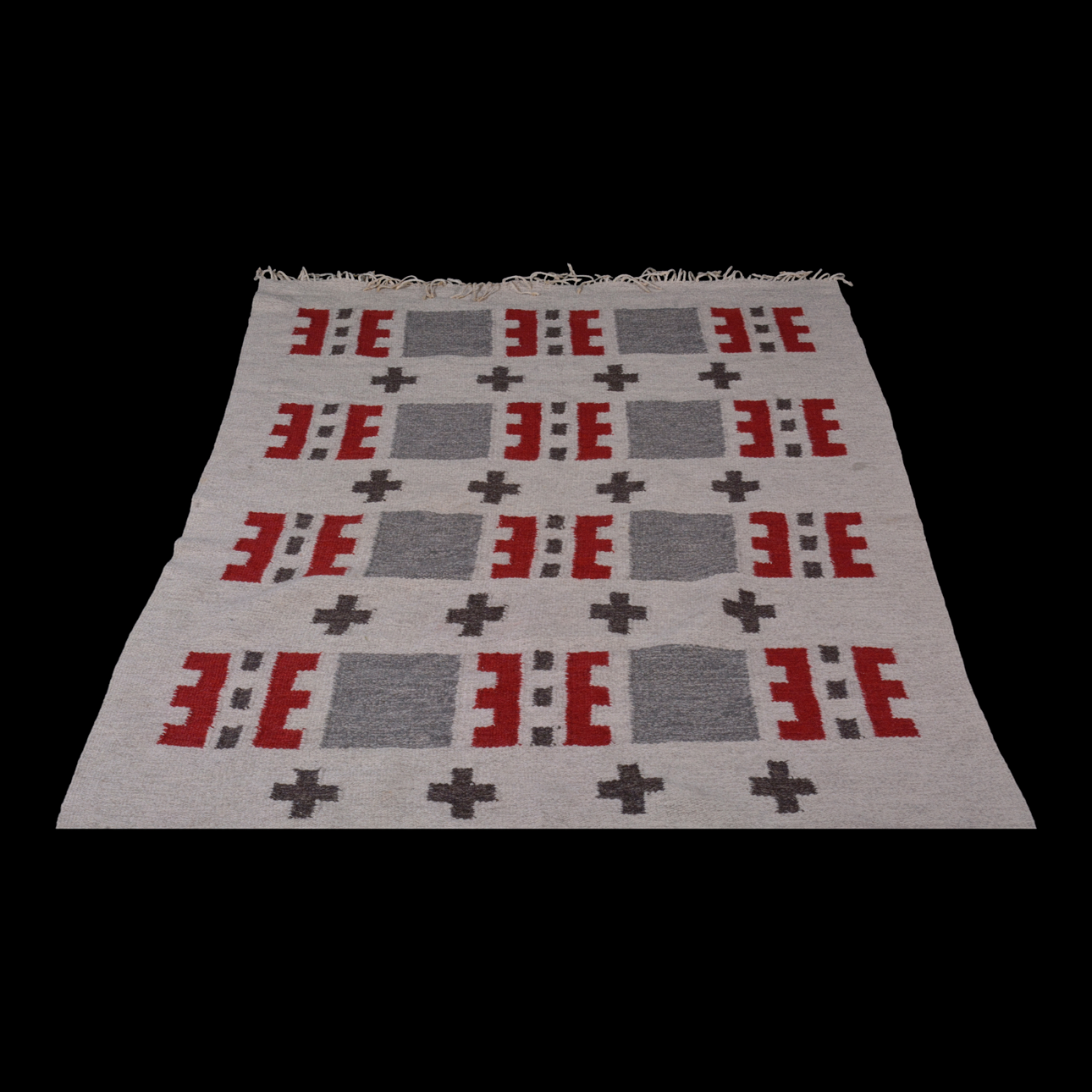 CARPET, bed sheet, 1950s/60s.