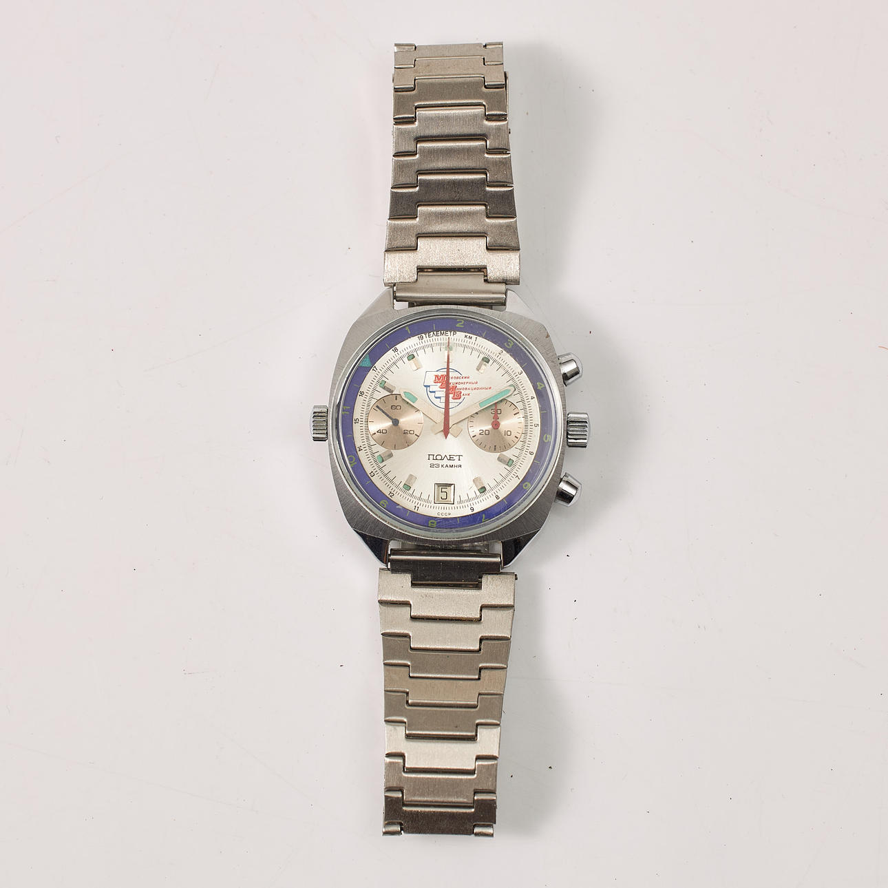 POLJOT, wristwatch, steel.