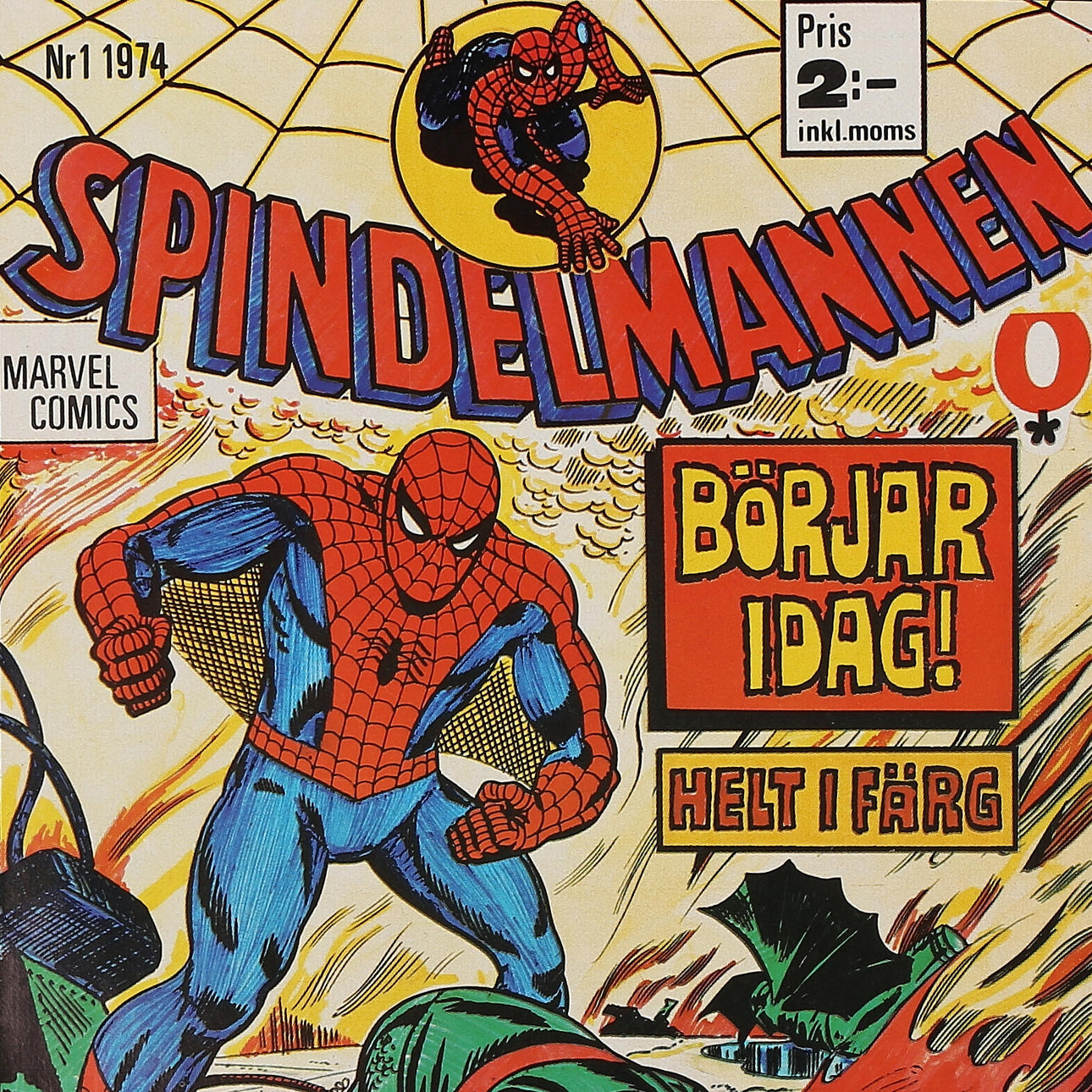 SPINDELMANNEN, serietidning, nr 1-1974.