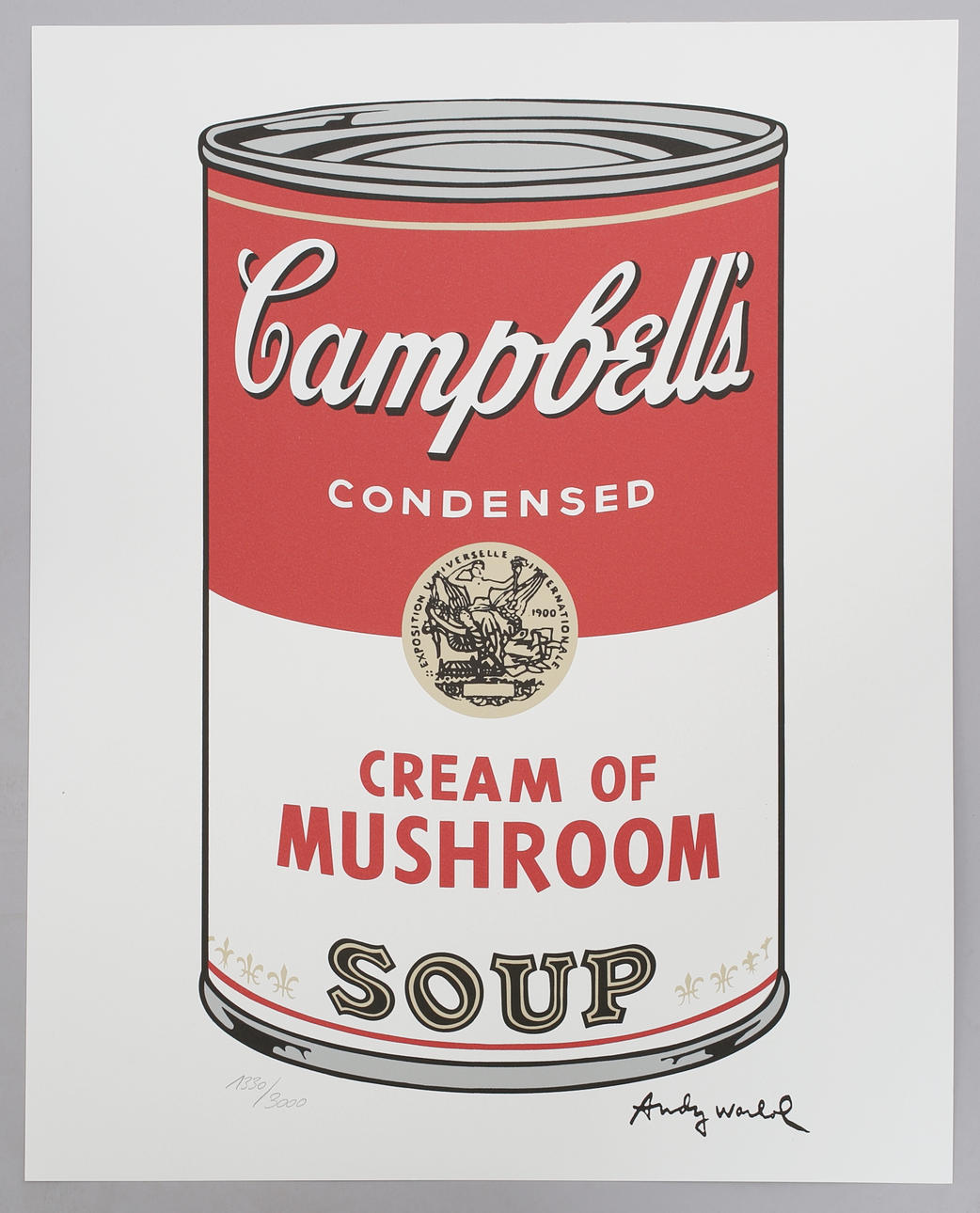 ANDY WARHOL (1928-1987). EFTER. Campbells soppa, grädde av svamp.