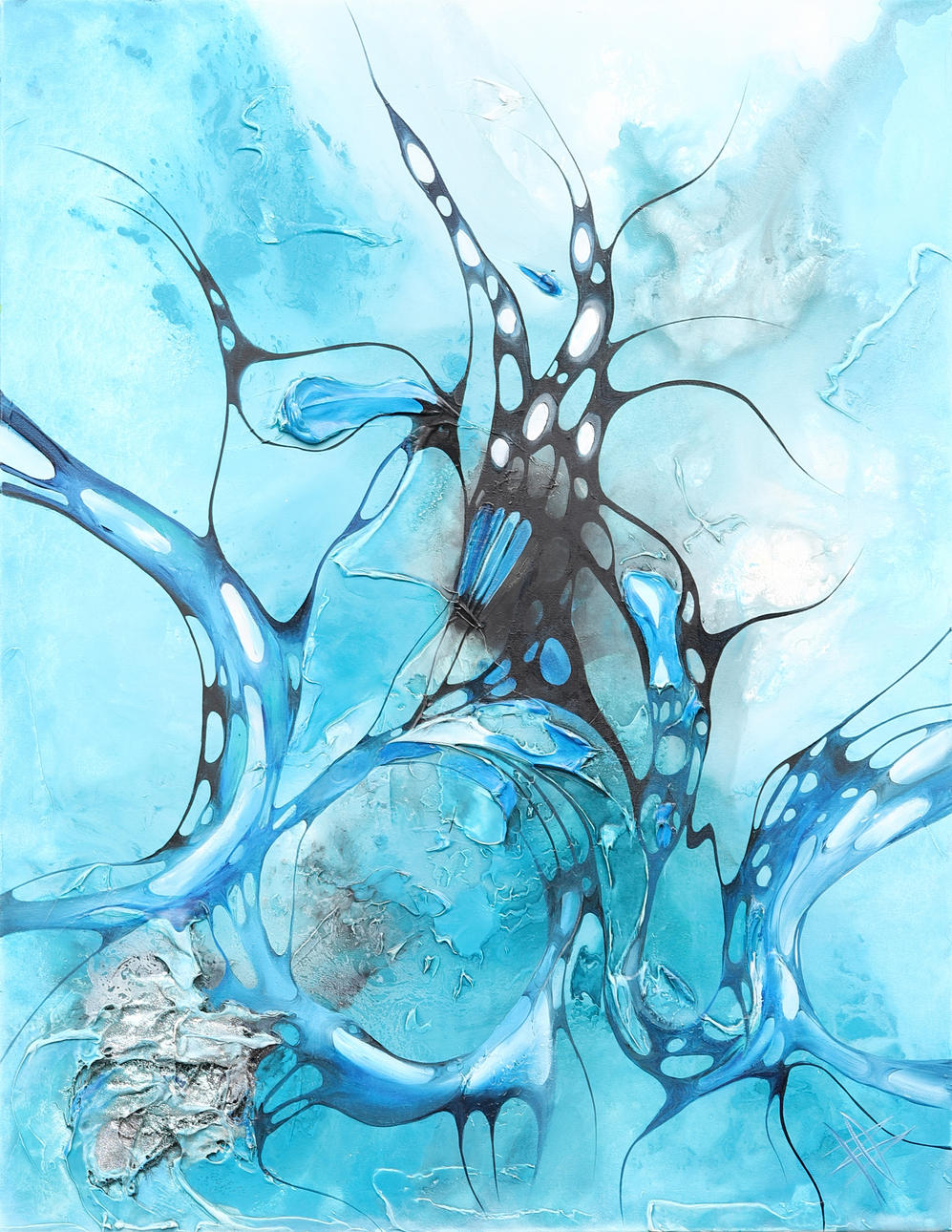 BOZENA OSSOWSKI. Öl auf Leinwand, signiert.