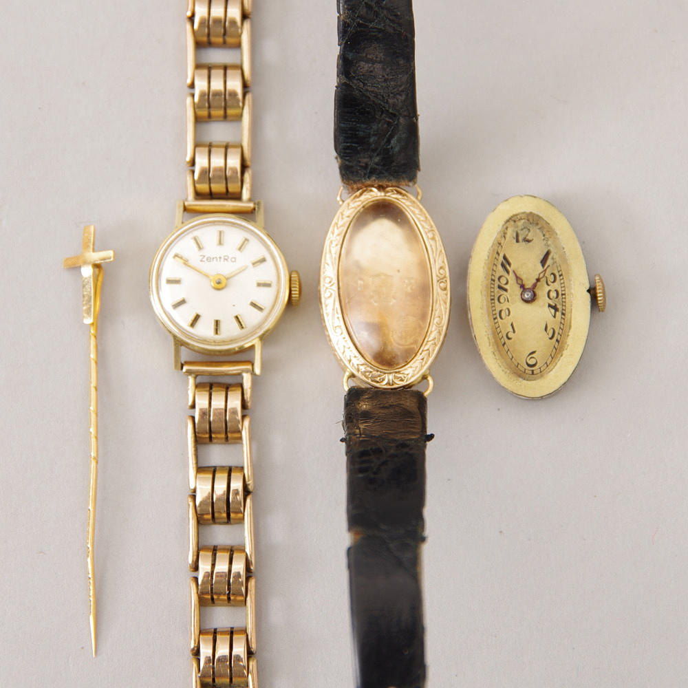 2 DAMARMBANDSUR SAMT SLIPSNÅL.