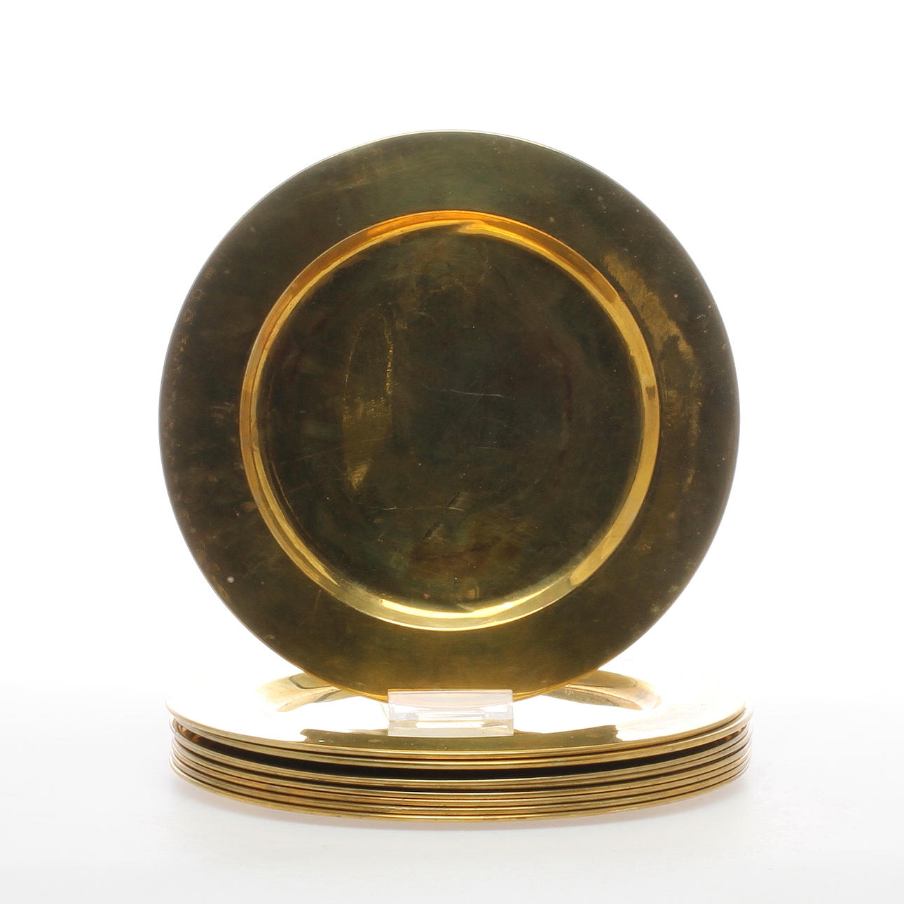 ENVELOPE PLATES, 9 pcs, base metal, 1900s.