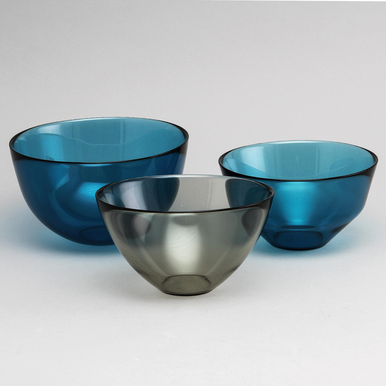 SKÅLAR, 3 st, glas, "Fuga", Sven Palmqvist, Orrefors.