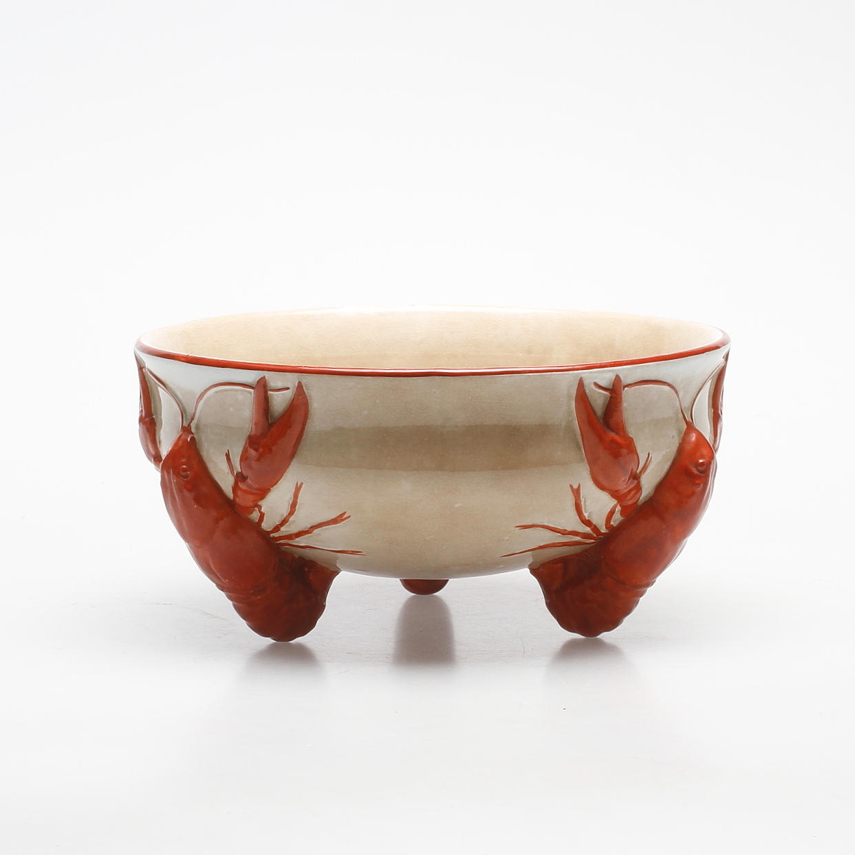 KRÄFTSKÅL, flintgods, Rörstrand, 1900-talets första hälft.