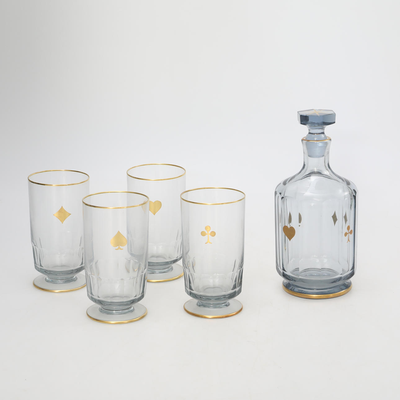 KARFE & GLAS, 5 dele, kortsymboler, Gullaskruf.