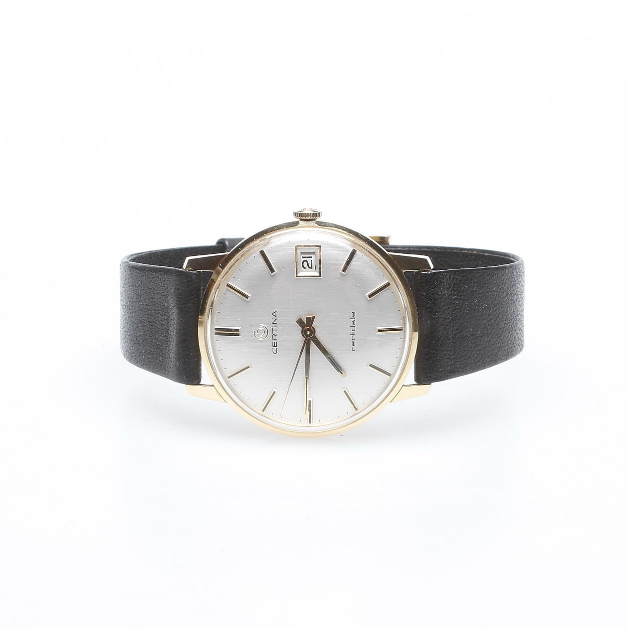 HERRARMBANDSUR, Certina, Certidate, 14k guld, 1960-tal.