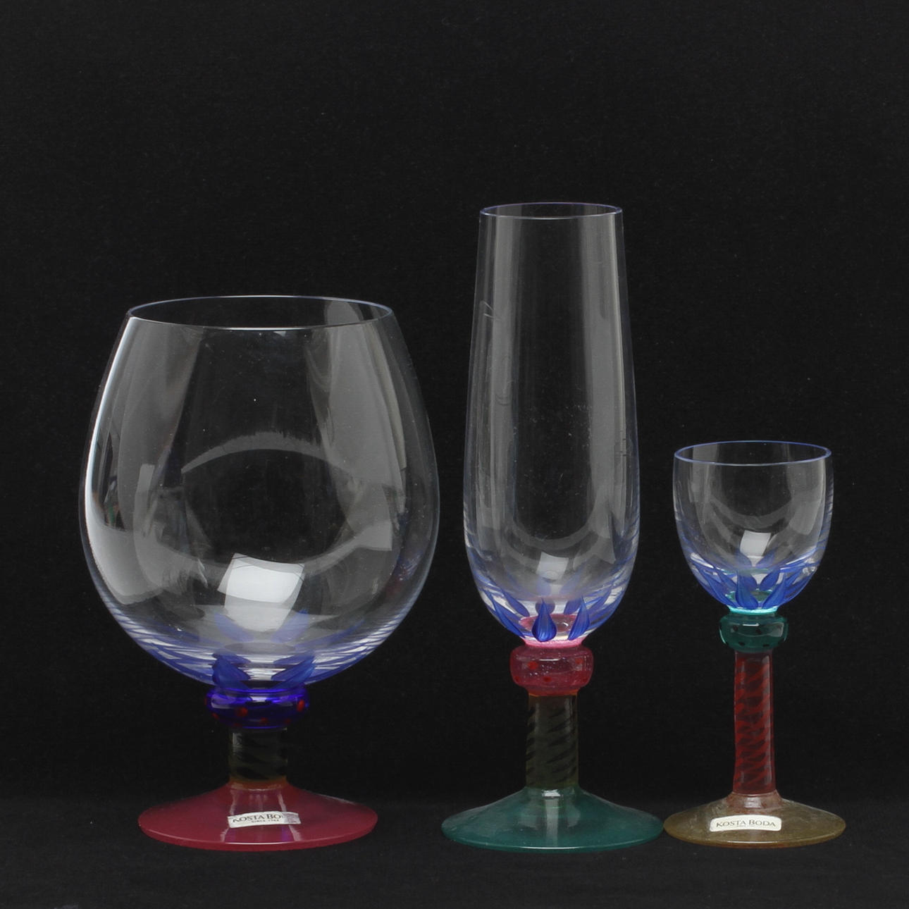 SERVISDELAR, 12 delar, Ken Done, Kosta Boda.