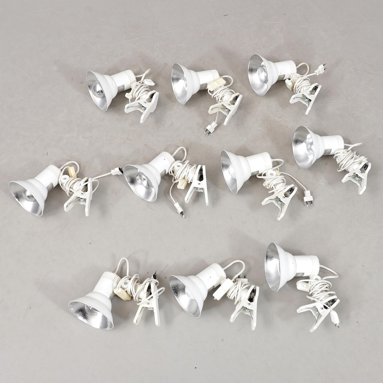 KLÄMSPOTLIGHT, 10 st, 1980-tal.