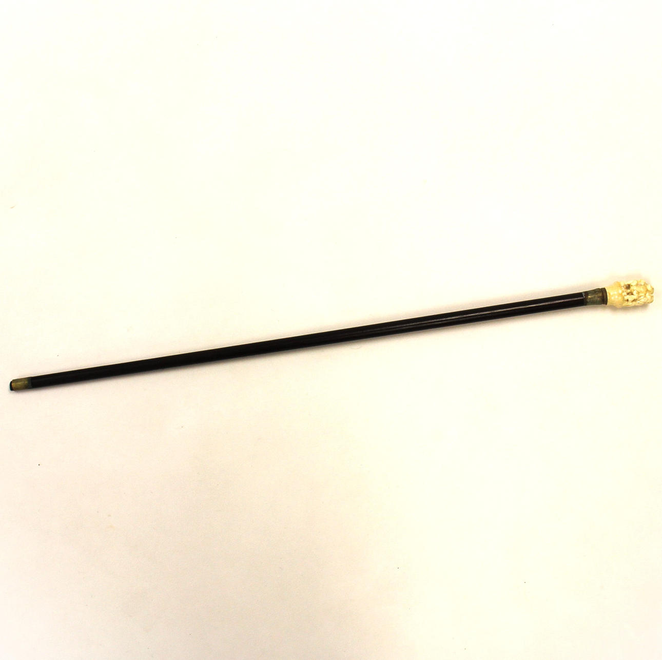 EROTIC BONE HANDLED WALKING STICK.