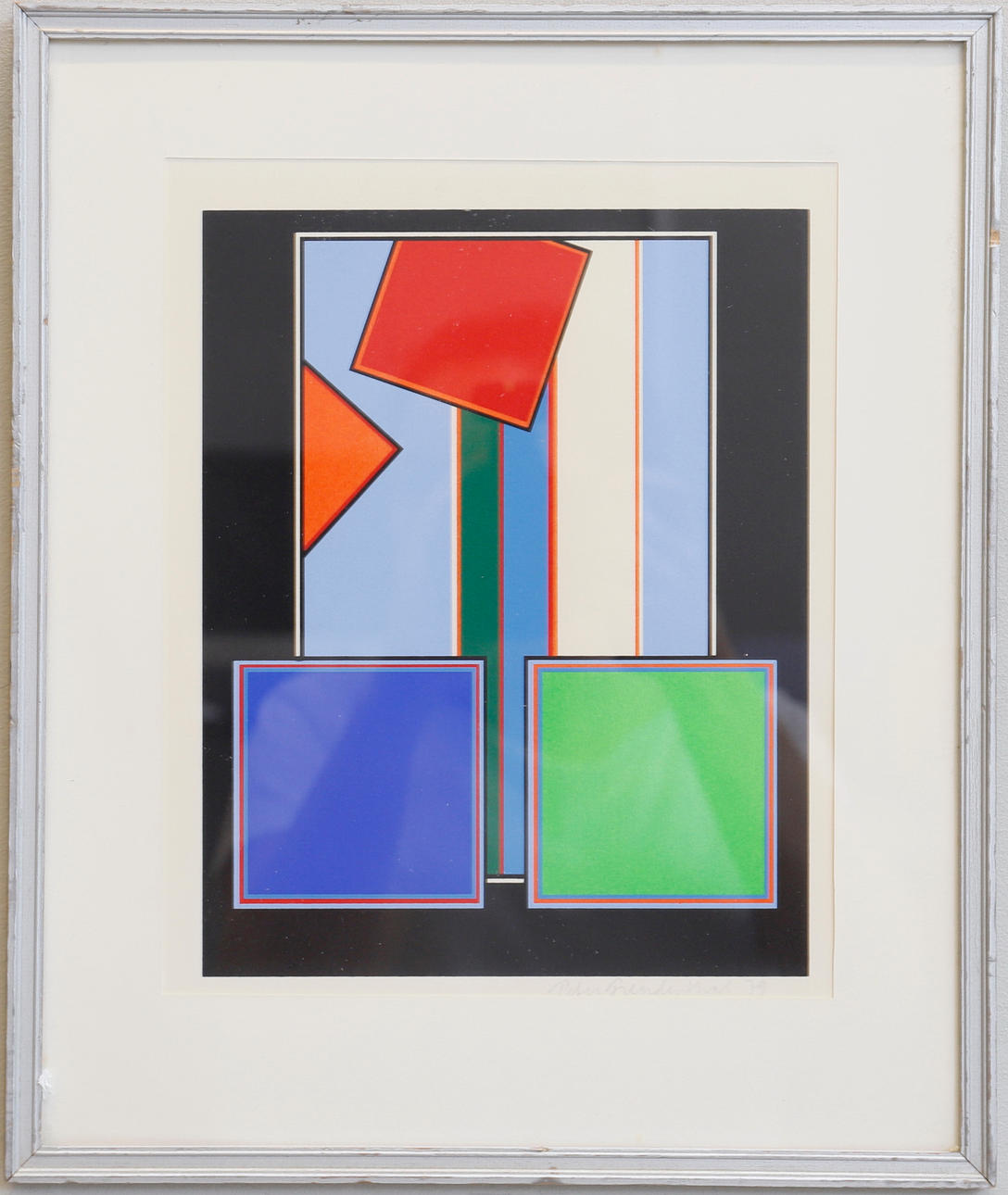 PETER FREUDENTHAL. Composition. Color lithograph, signed and dated -79.