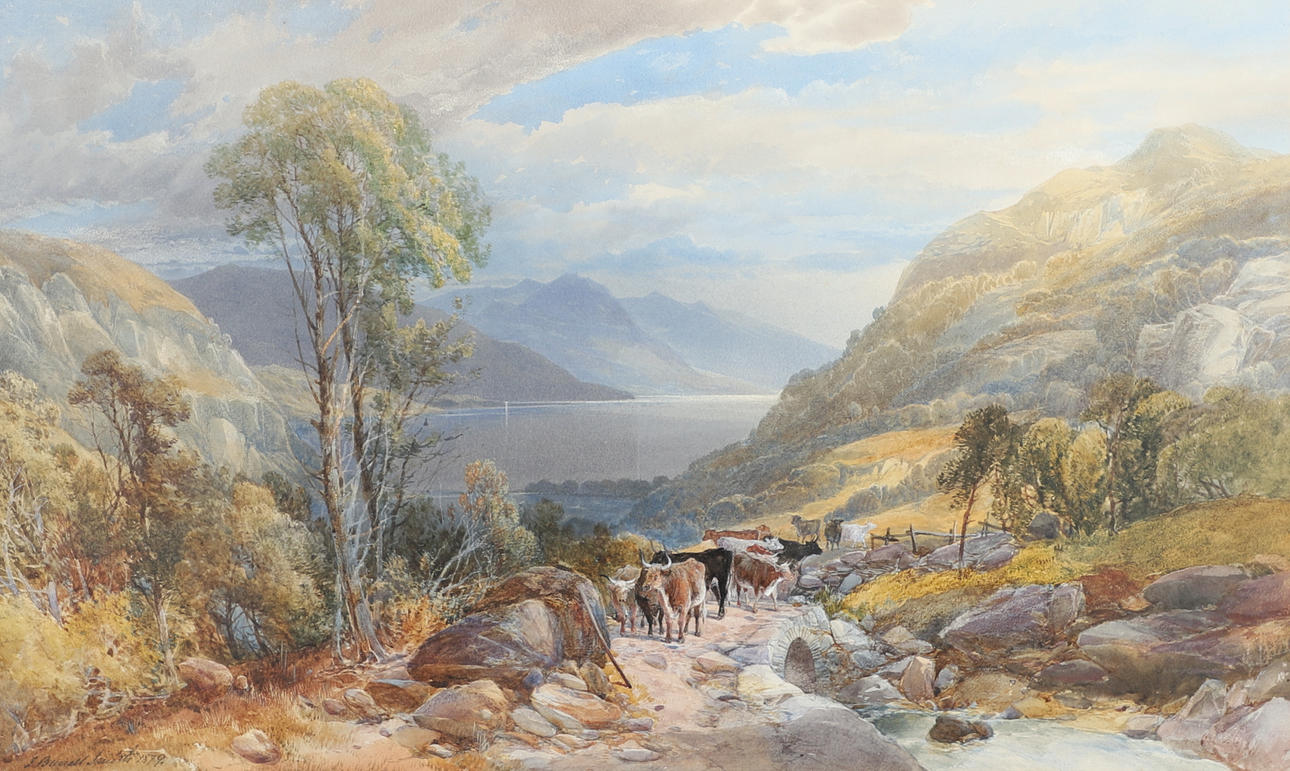 JAMES BURRELL SMITH (1822-1897). LOCH FYNE, ARGYLESHIRE.