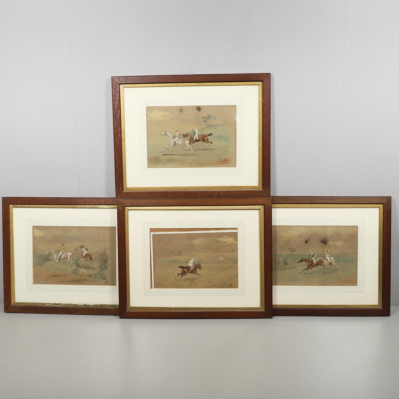 WILLIAM VERNER LONGE (1857-1924). STEEPLECHASING.