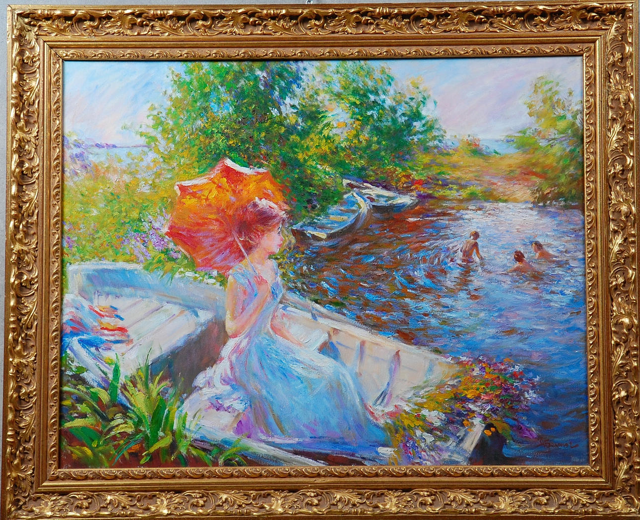 ANATOLI BELONOG. 1946- olja på duk, signerad , signerad Atergo.