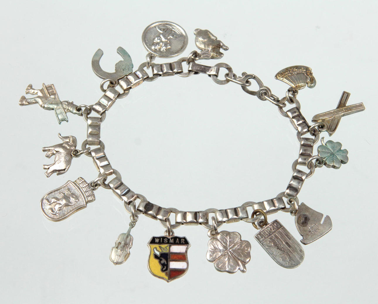 PULSERA PLATA 800 PULSERA CON CHARM.