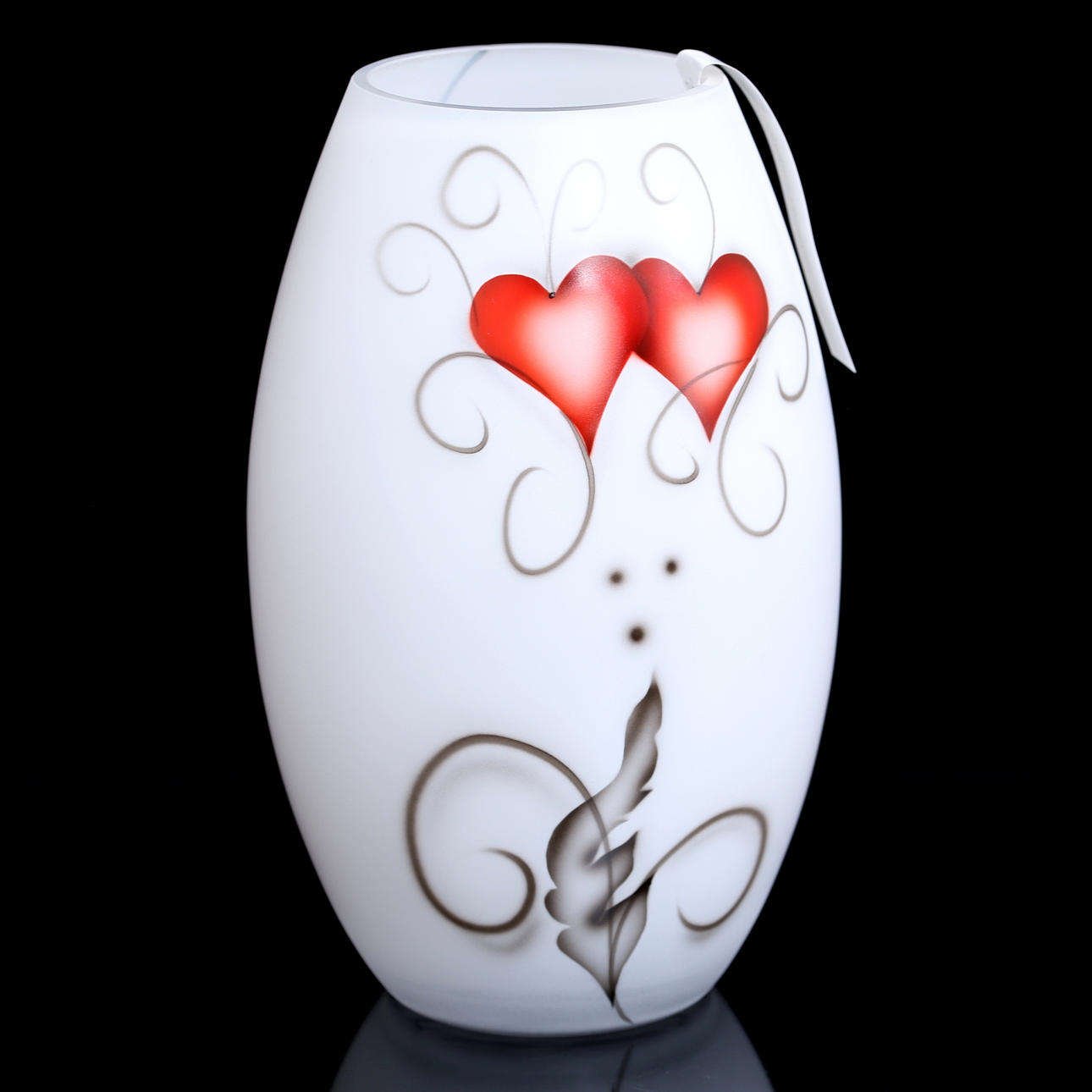 ANDERS LINDBLOM. Vas, "Heart", Nybro glasbruk.