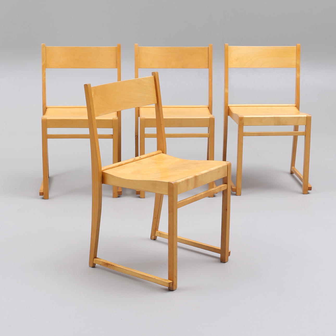 SVEN MARKELIUS. Orkesterstole, 4 stk, Svenska Möbelfabrikerna, Bodafors.
