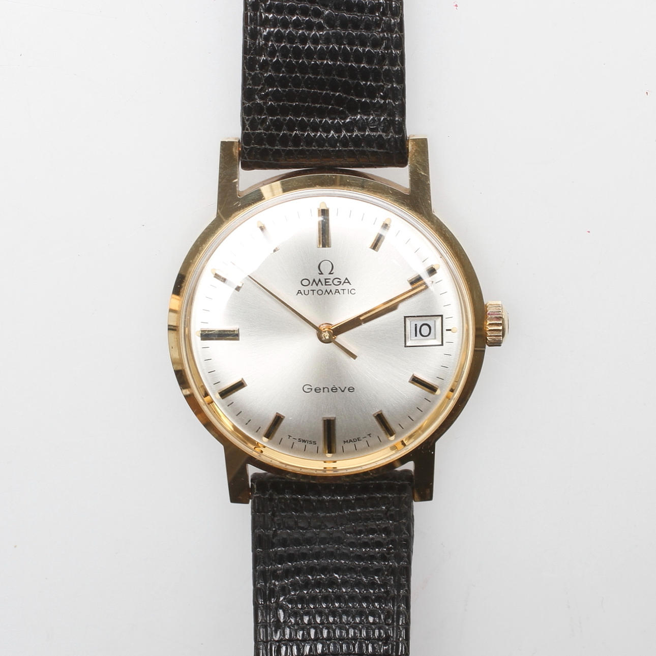 HERRARMBANDSUR, Omega, Geneve, 18k guld, automatic, 1965.