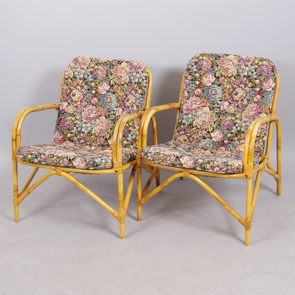 FÅTÖLJER, 1 par, rotting.