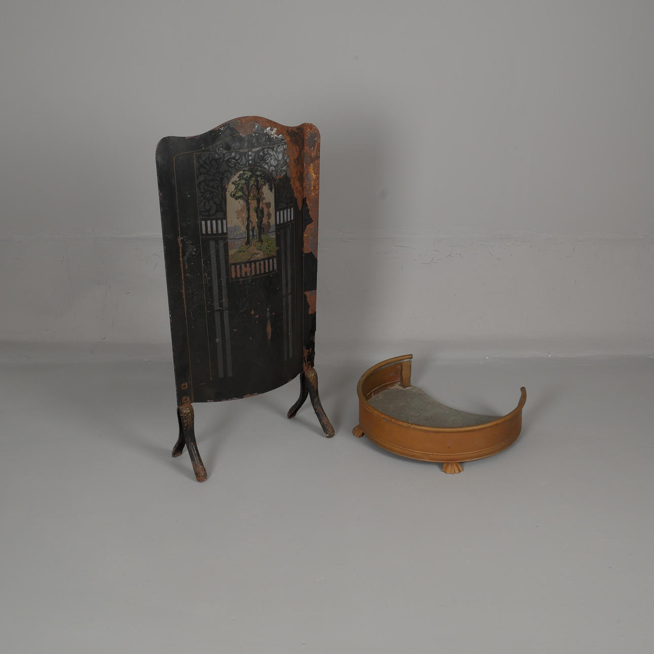 ELDSKÄRM och GNISTSKYDD. Plåt 1900-talets början.