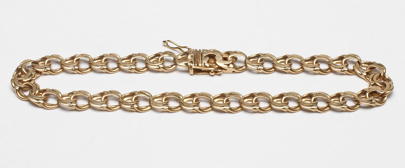 ARMBAND BISMARCK, 18k guld, vikt ca 13 gr.