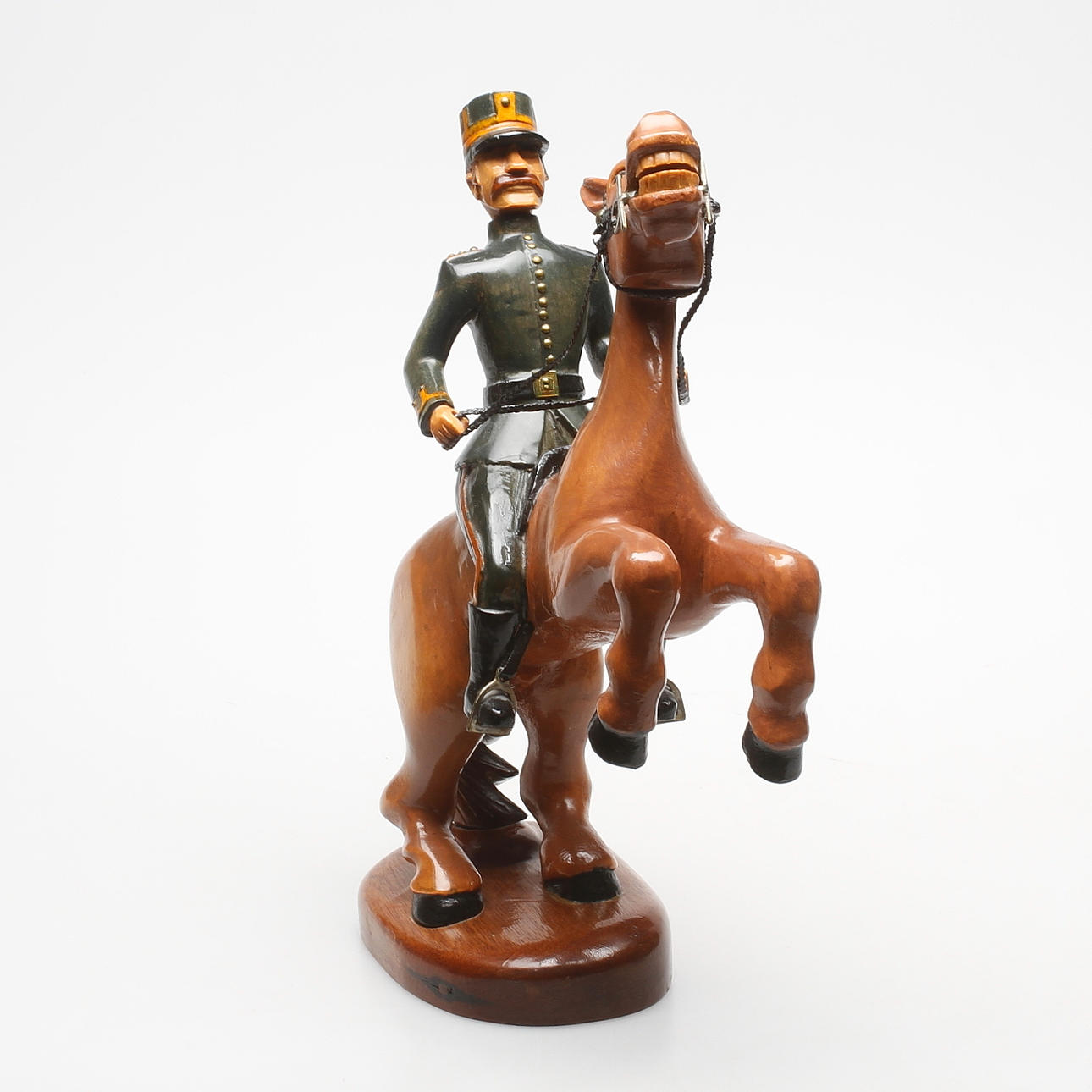 SKULPTUR, träsnideri, signerad SK.