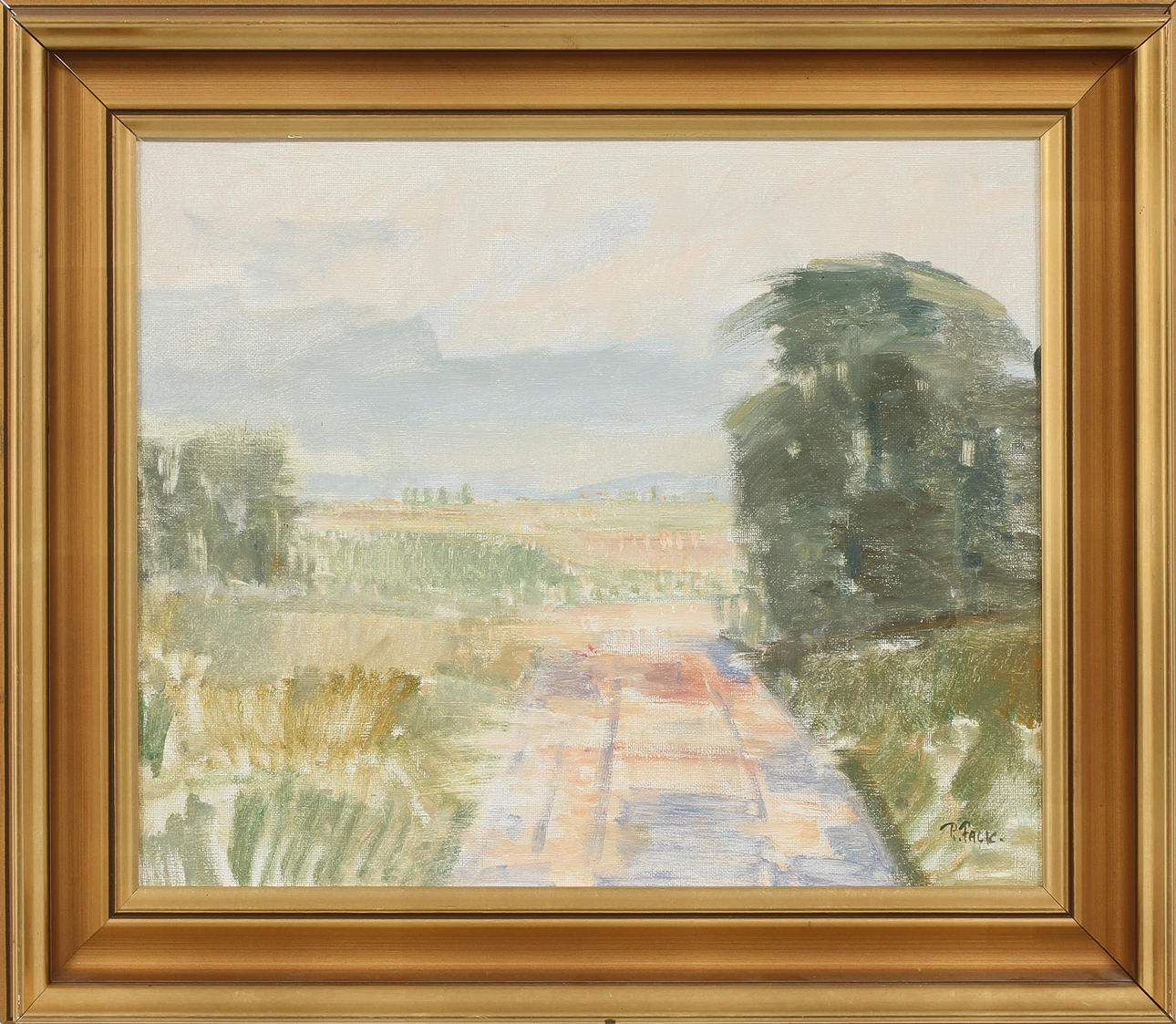 RAGNAR FALK. Landskap, olja på duk, signerad.