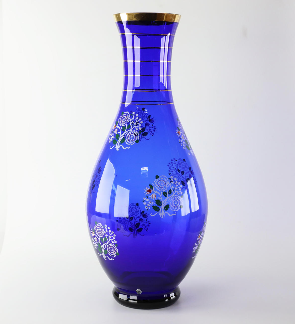 GULVVASE, glas, Kosta, 1900-tallet.